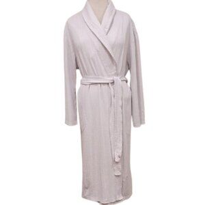 Jasmine Rose Textured Cotton Blend Shawl Collar Hotel Bathrobe- Sz. XL